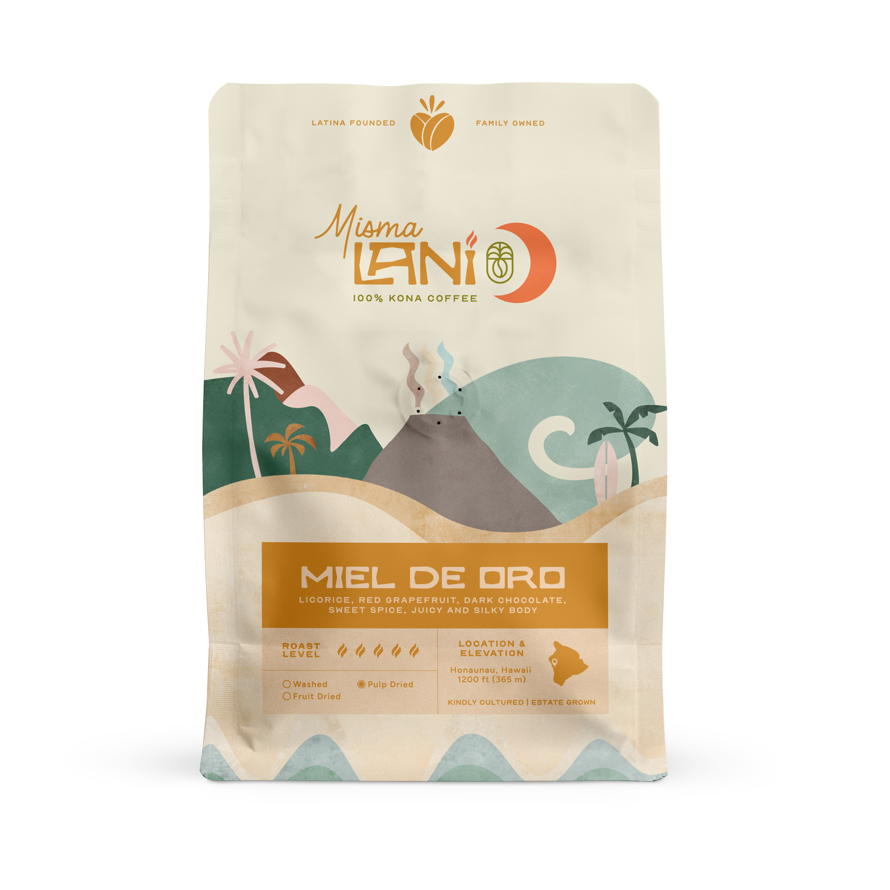 Miel de Oro | Medium/Dark Roast Coffee – Rich and Silky Kona Blend