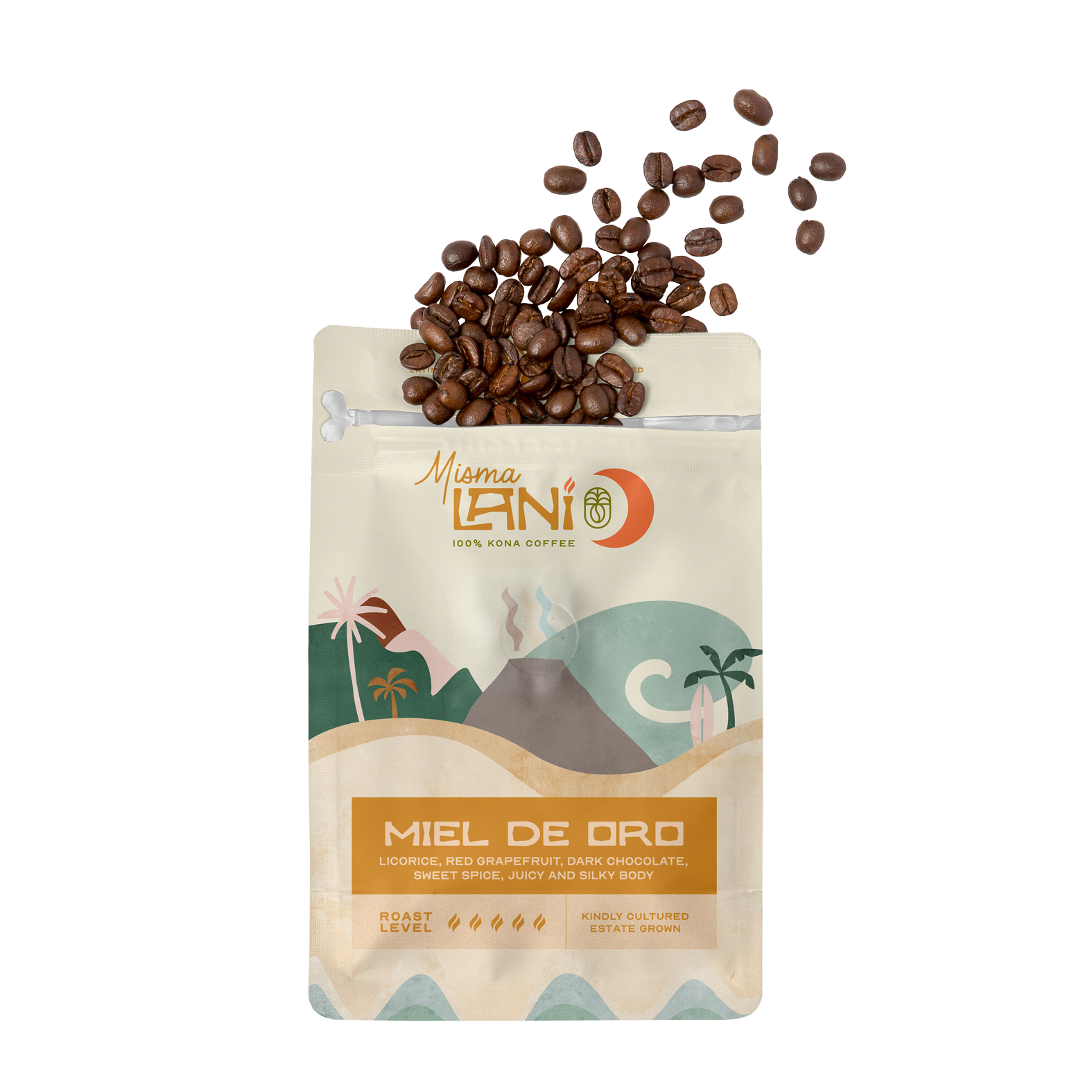 Miel de Oro | Medium/Dark Roast Coffee – Rich and Silky Kona Blend