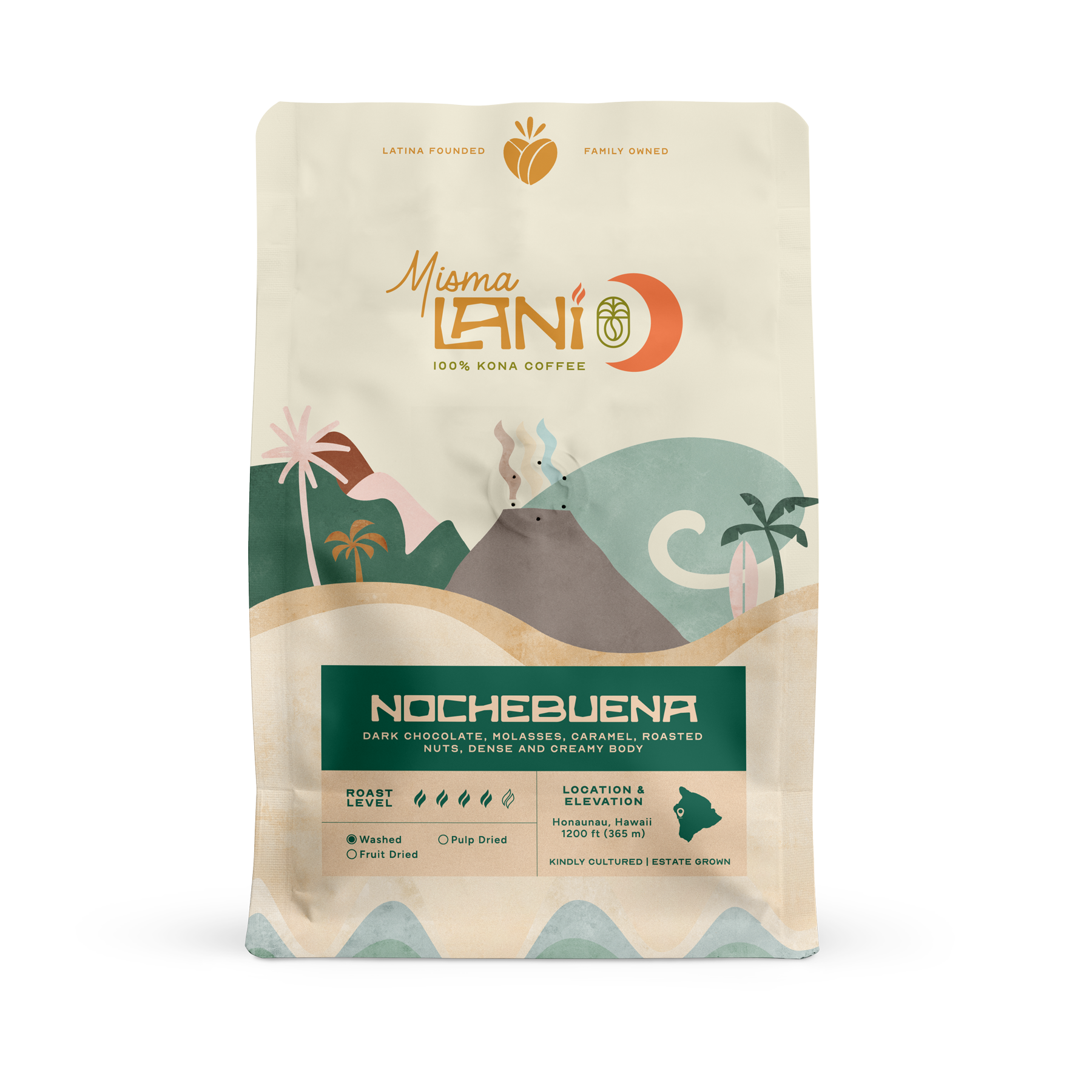 Nochebuena Medium/Dark Roast Coffee – Bold, Chocolatey Kona Blend